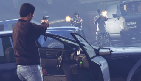 GTA الخامس اطلاق النار مع الشرطة