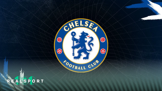 Chelsea FC badge with navy blue background