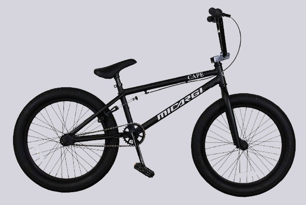 Micargi Cape product image of an all-black bike.