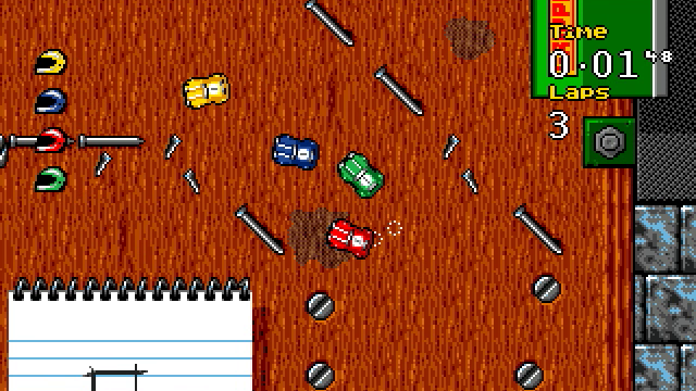THE GOOD OLD DAYS: Micro Machines' games takes us back to simpler times