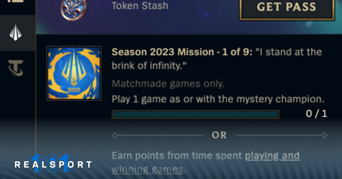 Mystery champion mission screen in League of Legends