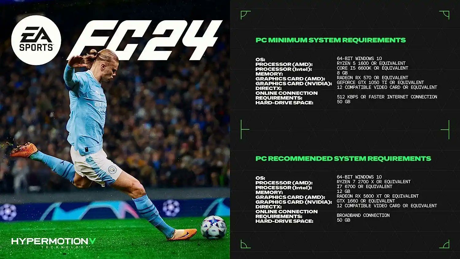 EA FC 24 PC system requirements