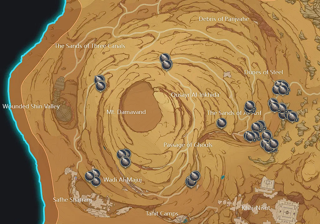 Genshin Impact Sand Grease Pupa Location Guide