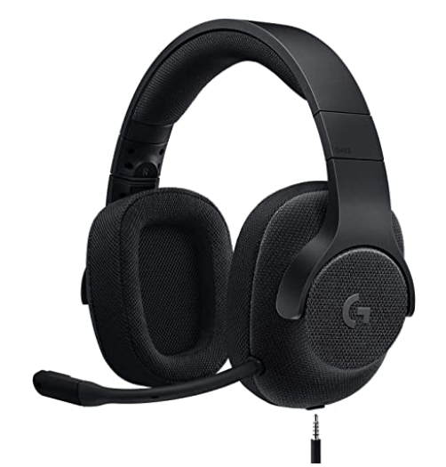 Best headset for Call of Duty Vanguard Logitech product image of an all-black headset.