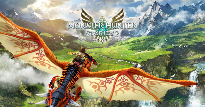 A promotional image for Monster Hunter Stories 2: Wings of Ruin