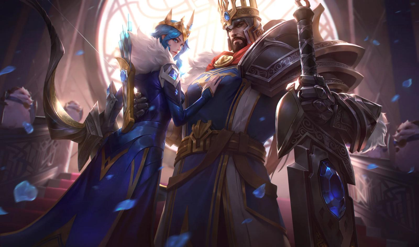 Ashe and Tryndamere in League of Legends