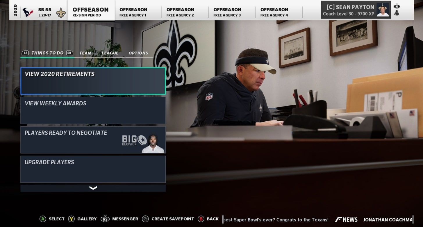 Madden 21 Franchise Mode Update Patch Changes