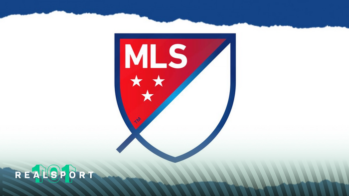 MLS logo with white and blue background