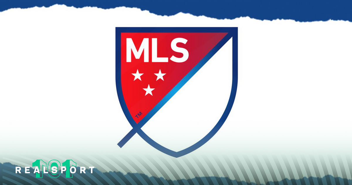 MLS logo with white and blue background