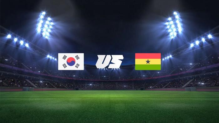 korea republic vs ghana flags
