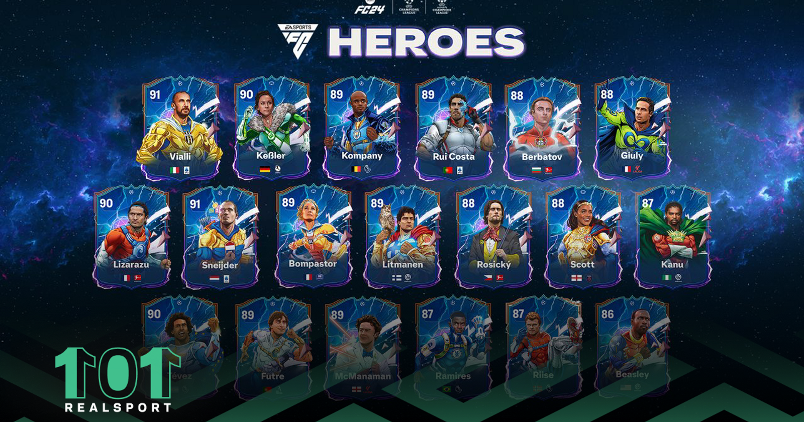 All EA Sports FC 24 Heroes list