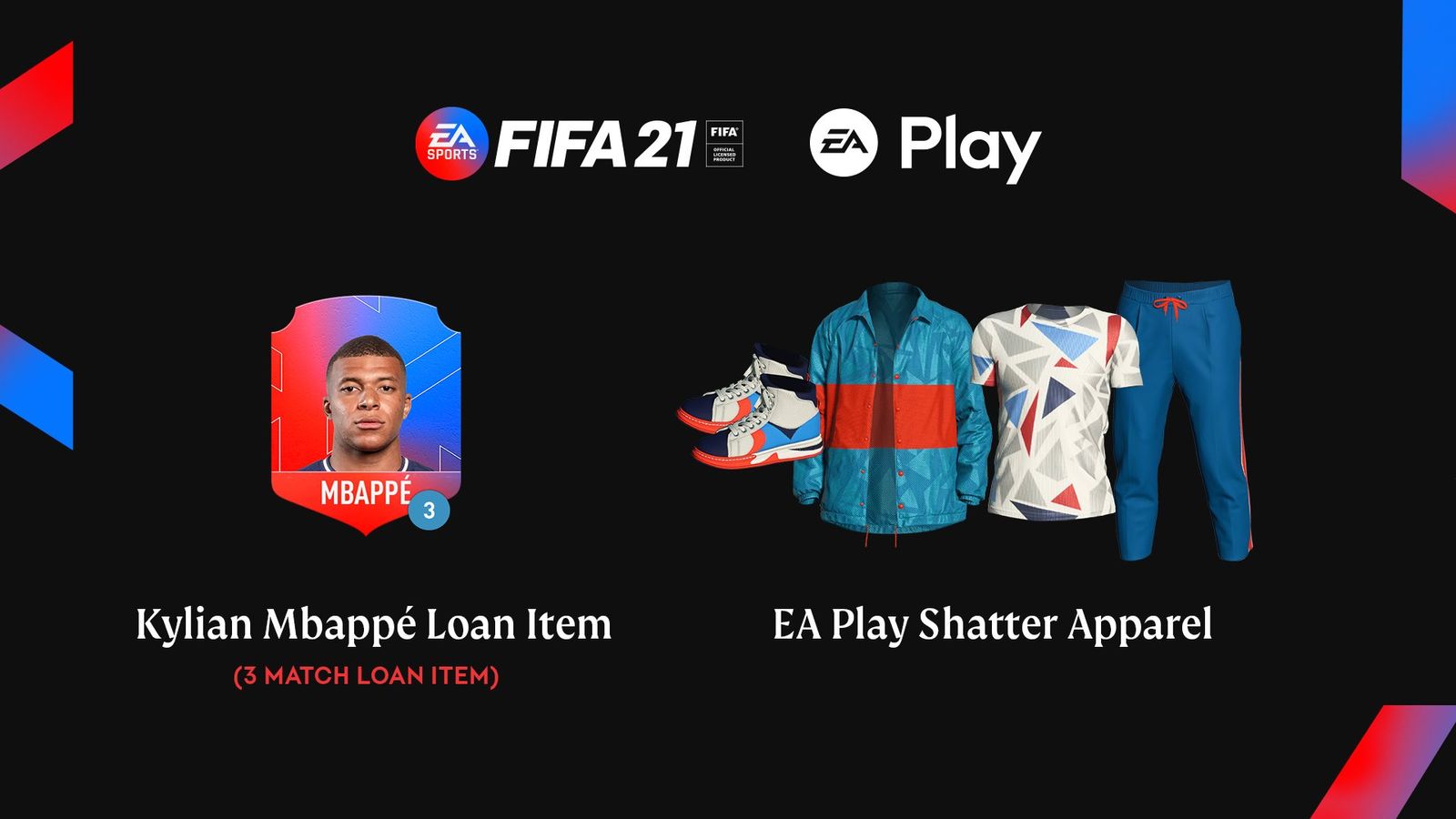 FIFA 21 next gen ps5 xbox series x EA Play rewards kylian mbappe loan apparel