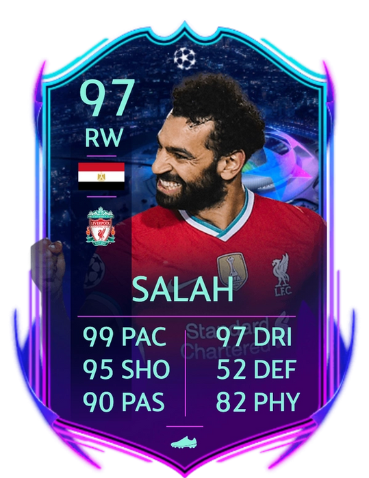 fifa 21 Mohamed salah road to the final champions league ultimate team