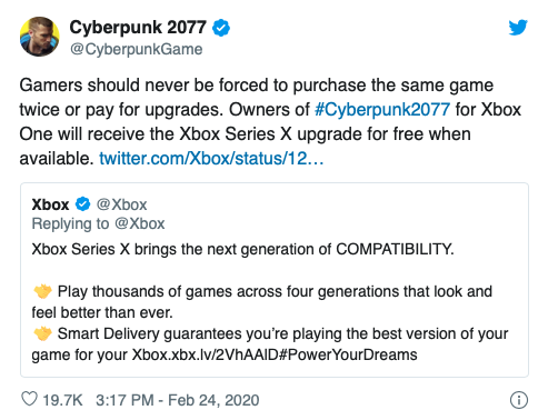 cyberpunk 2077 xbox series x