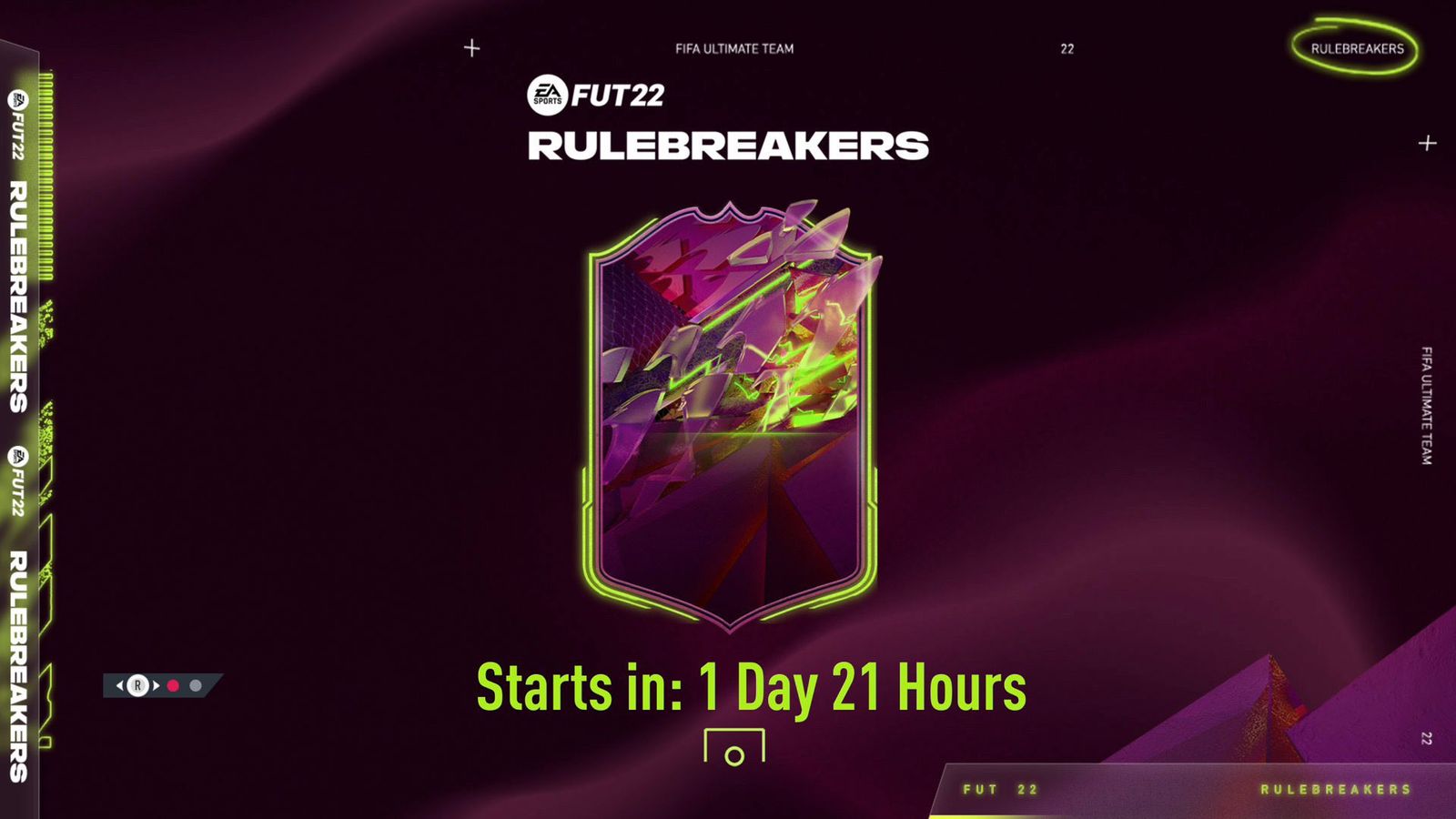 FIFA 22 rulebreakers loading screen