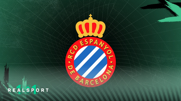 Espanyol badge with green background