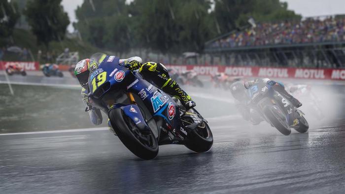 RACING IN THE RAIN: MotoGP is at its most beautiful in the worst of weather