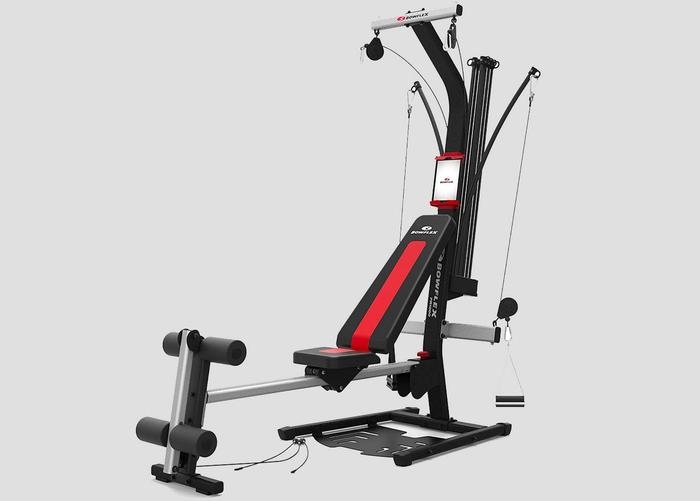 Best multi gym under 500 Bowflex product image of a black and red multi-gym with multiple cables.