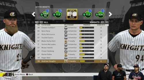 Build relationships to improve performance in RTTS in MLB The Show 20