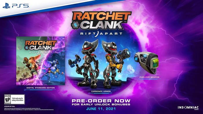 Rift Apart Release Date Ratchet and Clank Pre-order bonuses
