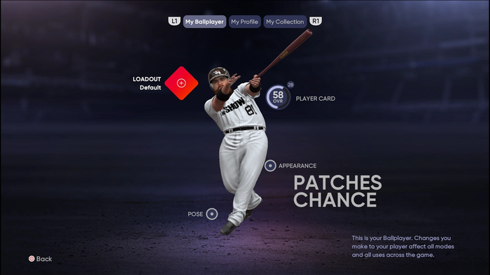 MLB The Show 22 Road to the Show RTTS Ballplayer