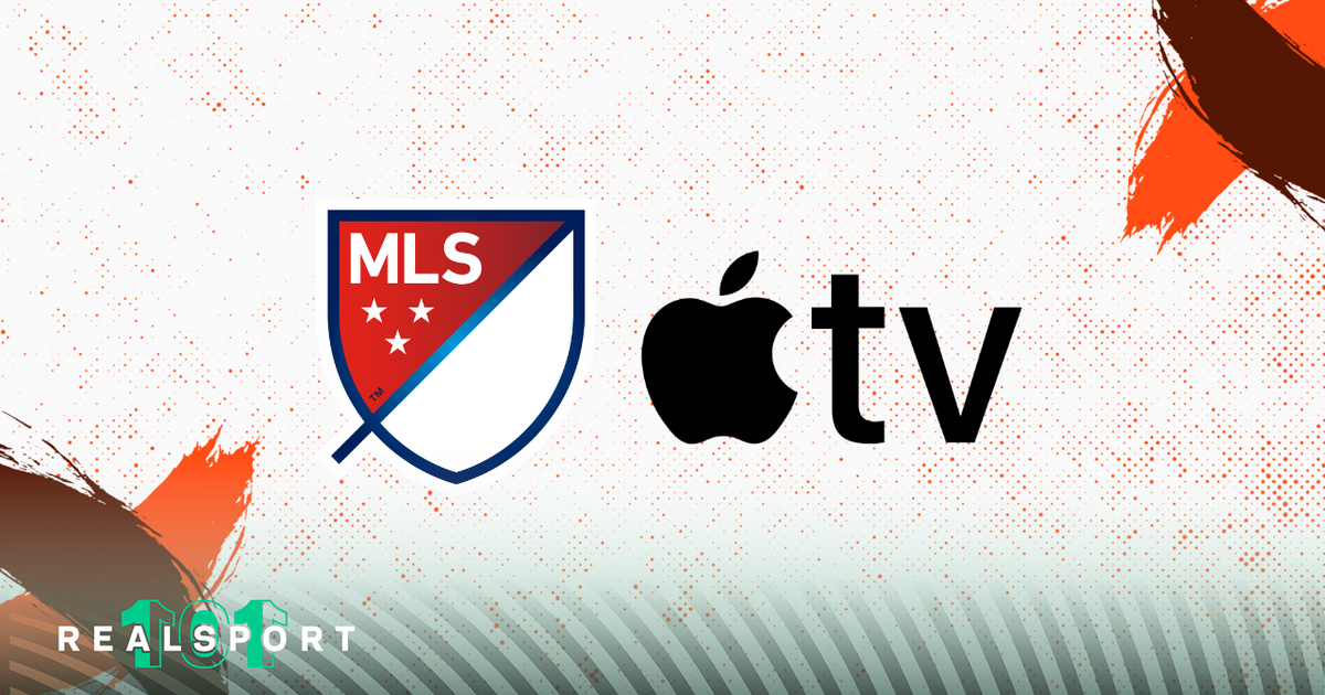 MLS and Apple TV logos with white background