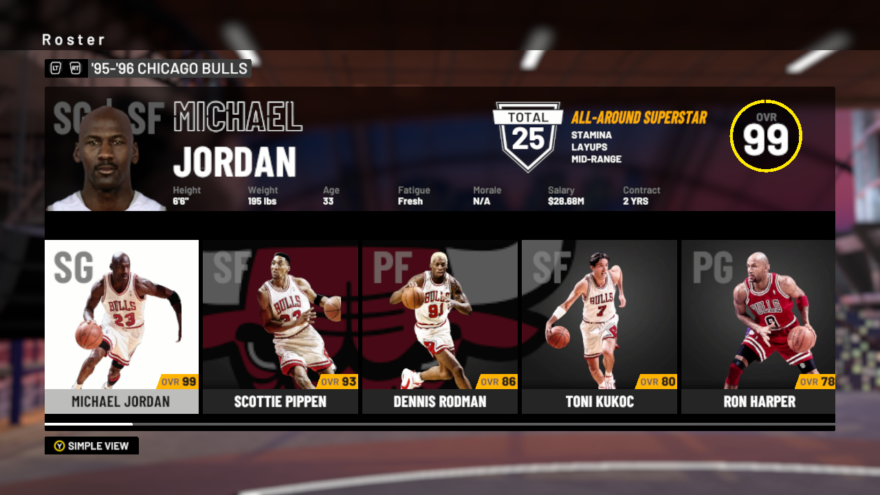 NBA 2K19: 1995-1996 Chicago Bulls 