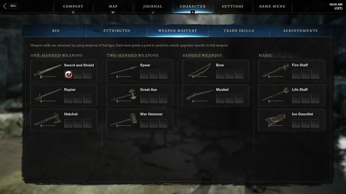 New World Weapons Screenshot