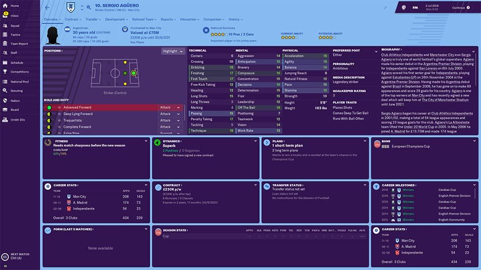 Football Manager 2019 Argentina Team Guide Player Ratings Tactics - assassin roblox value list july 2018