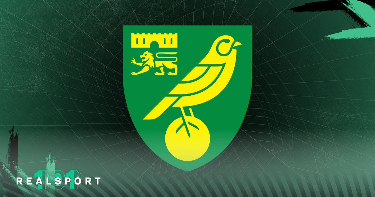 Norwich City badge with green background