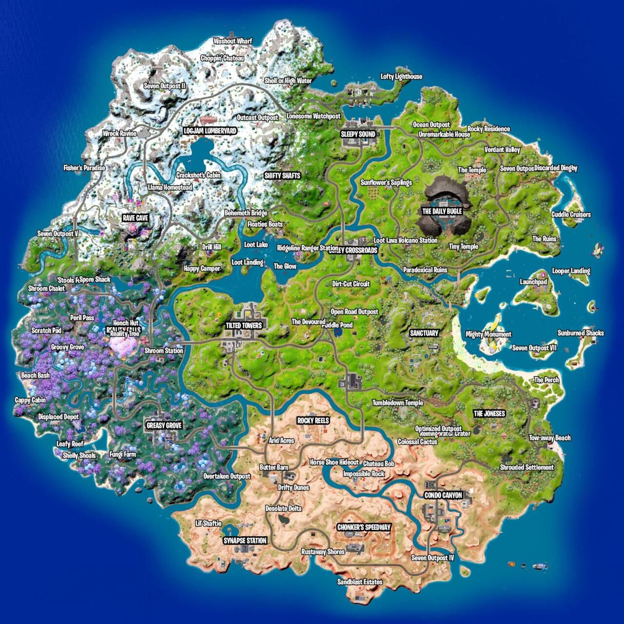 Fortnite Season 3 Map