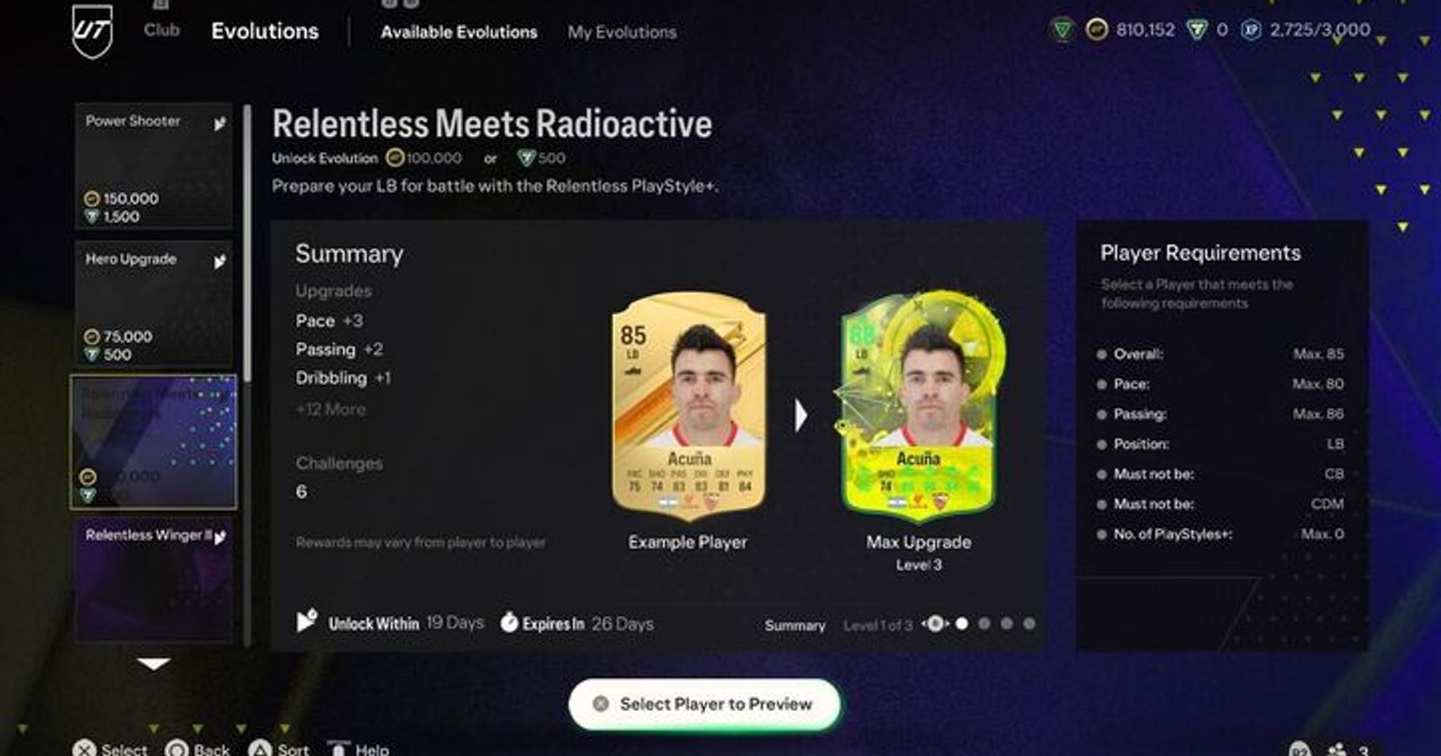 Radioactive Maestro EA FC 24 Evolution Players and Challenges