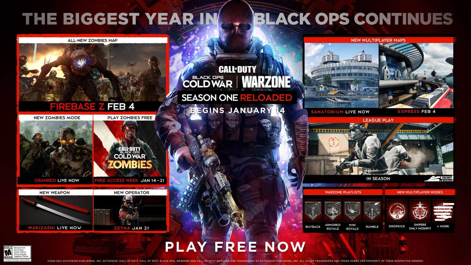 Call of Duty Black Ops Cold War Warzone Season One Reloaded Maps Release Date Patch notes Midseason Update
