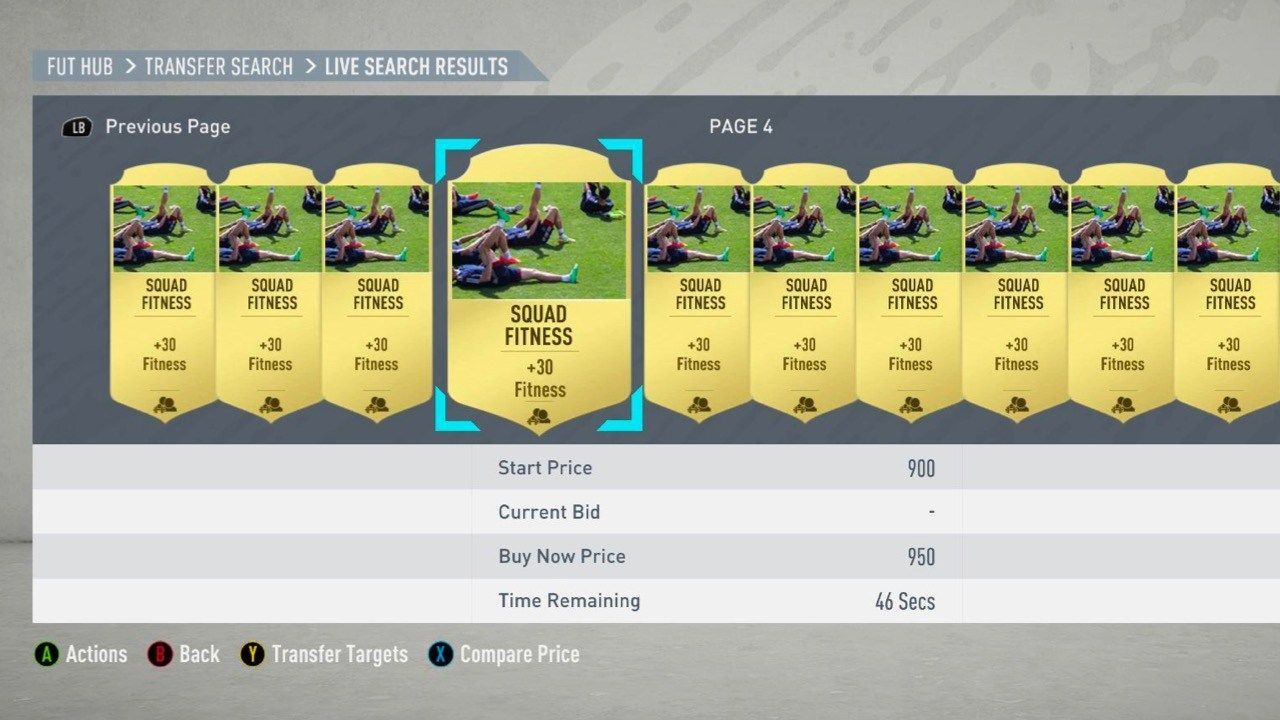 FIFA Fitness Cards