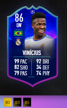 FIFA 22 Vinicius cards