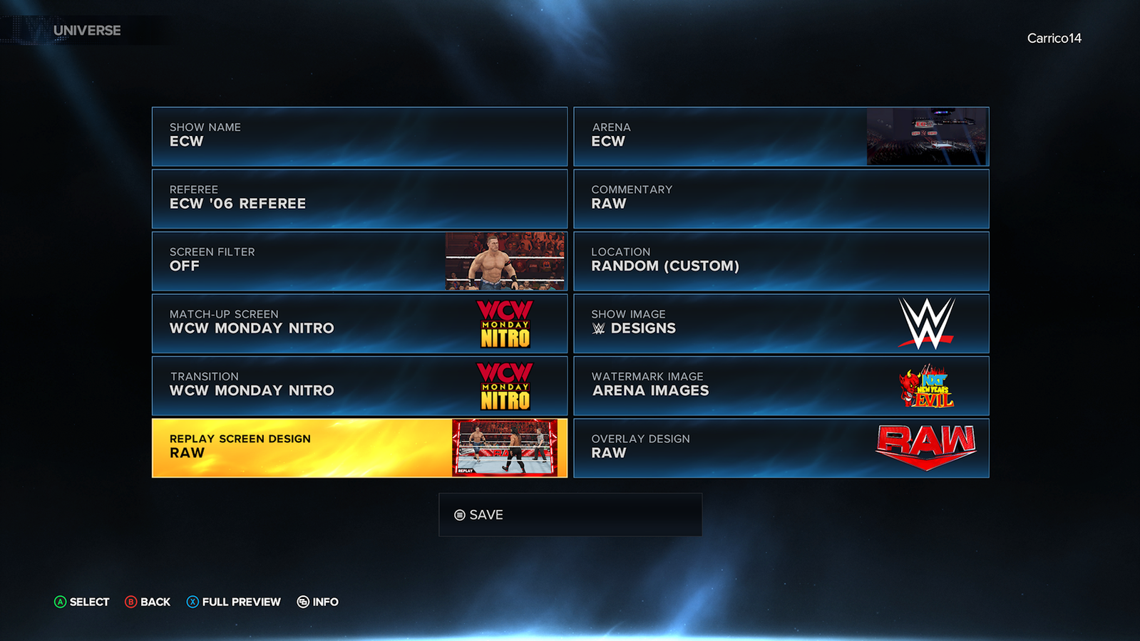 WWE 2K23 Universe Mode