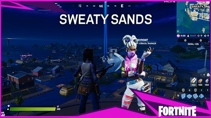 Fortnite Sweaty Sands Poi Guide Chest Spawns Ziplines Loot And More