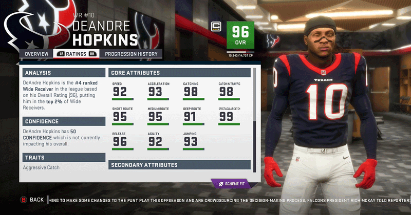 DeAndre Hopkins Houston Texans NFL wide receiver Madden 19 interview