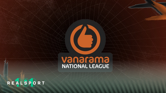 Vanarama National League logo with dark background