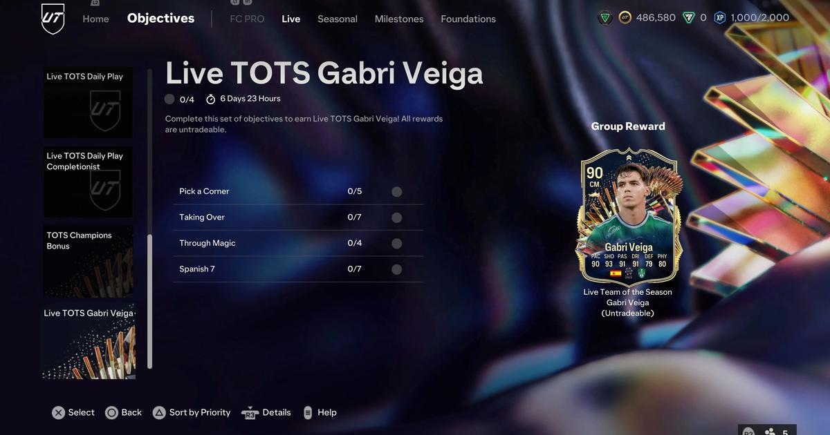 FC 24: Live TOTS Gabri Veiga Objectives Guide