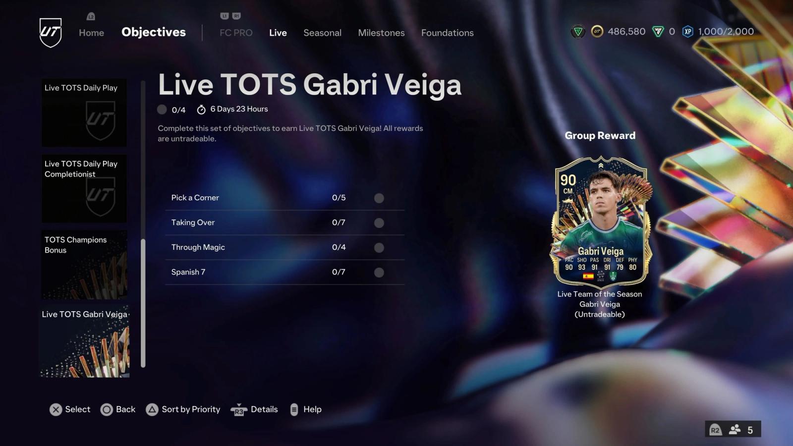 FC 24: Live TOTS Gabri Veiga Objectives Guide