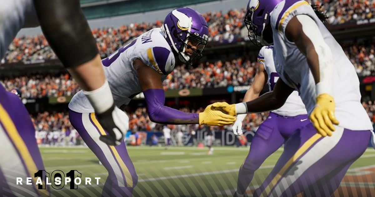 Vikings celebrate a touchdown in Madden 24