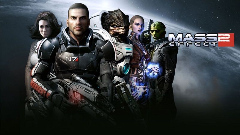 Mass Effect 2 game art wallpaper shephard miranda