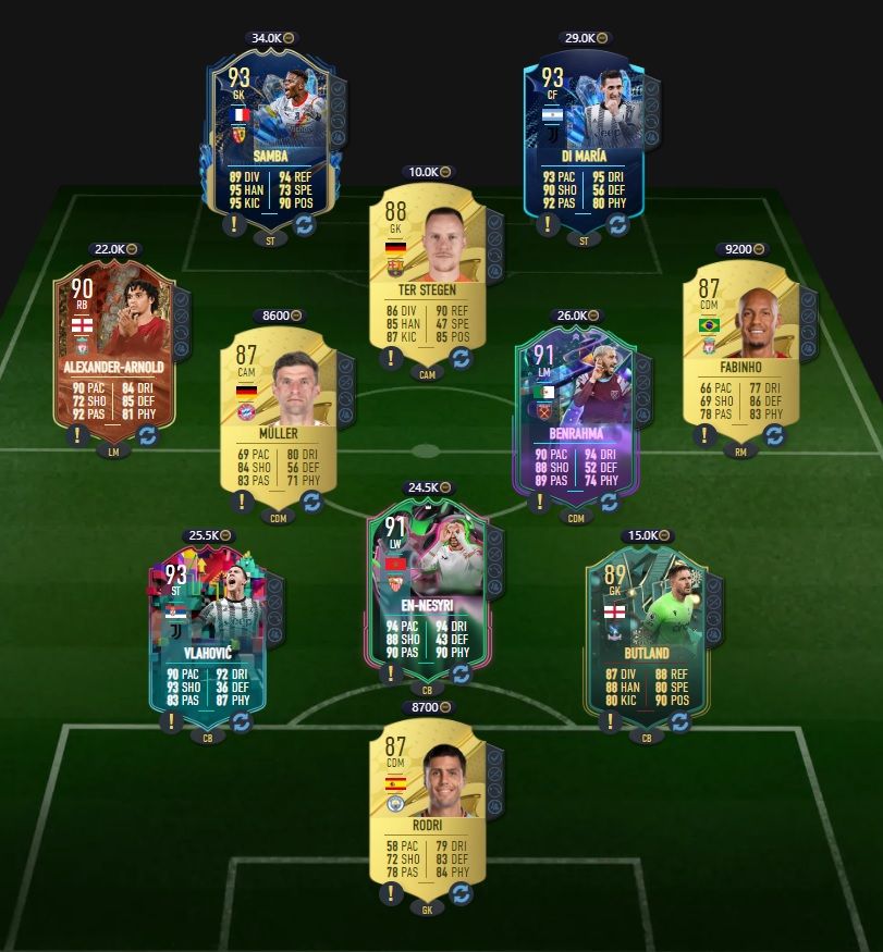 91 rated squad 