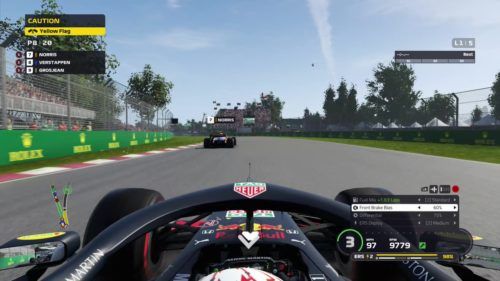 The very busy F1 2019 HUD