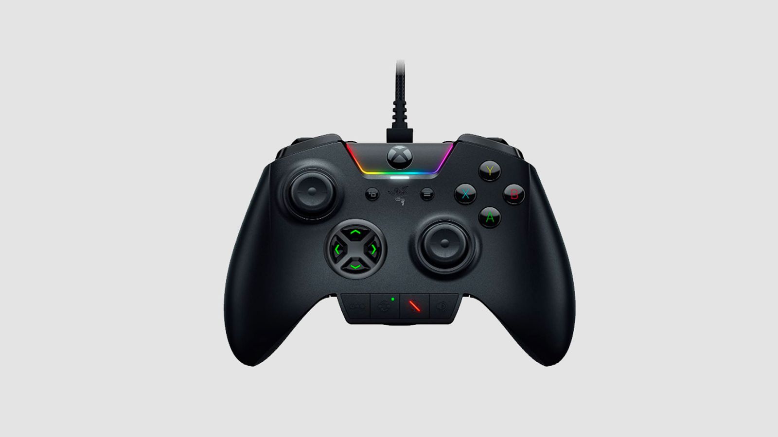 Best controller for Halo Infinite Razer product image of a black controller with Chroma lighting effects.
