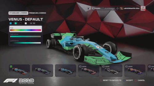F1 2019 multiplayer car