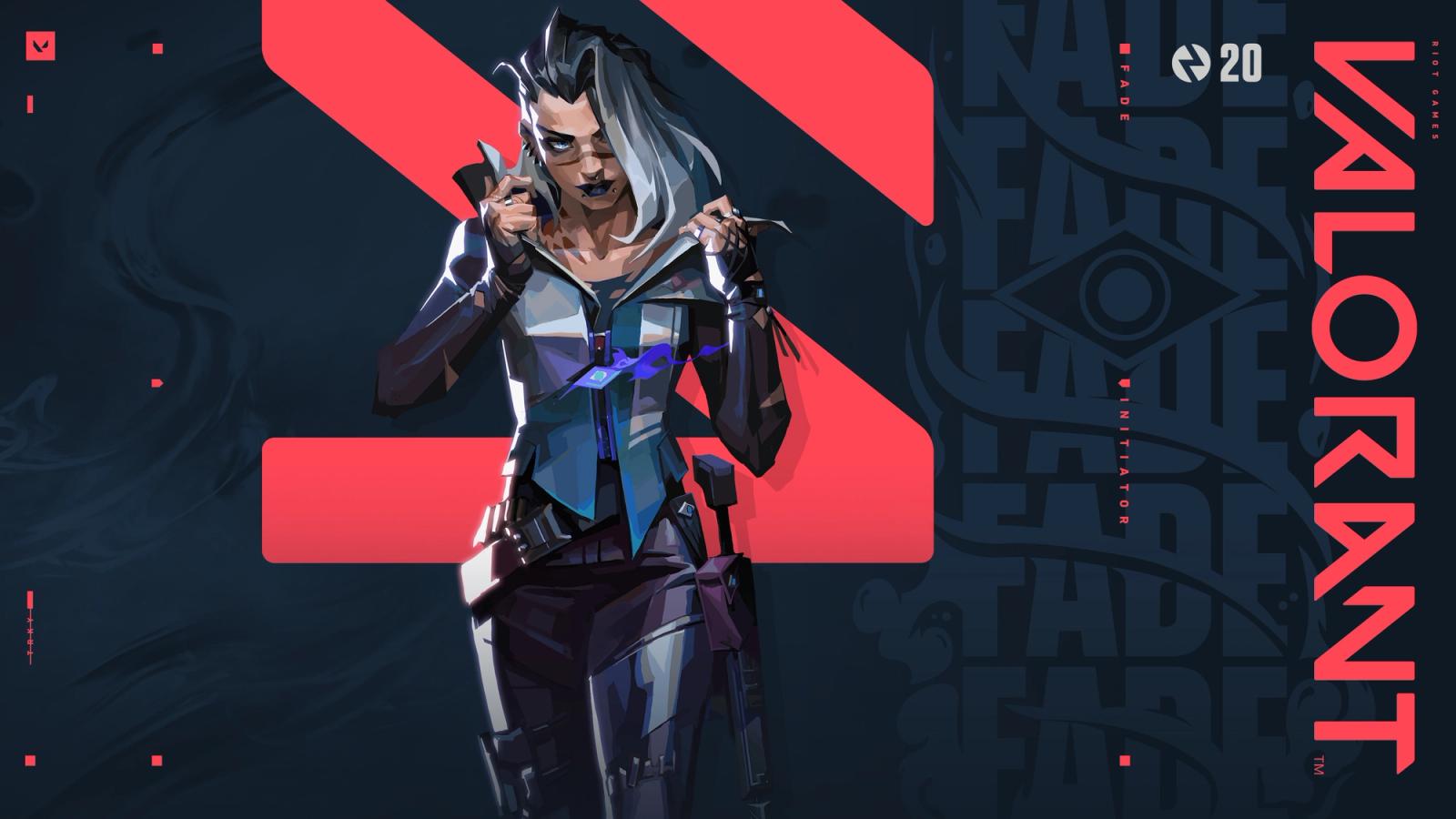 A promotional image of VALORANT's Fade agent