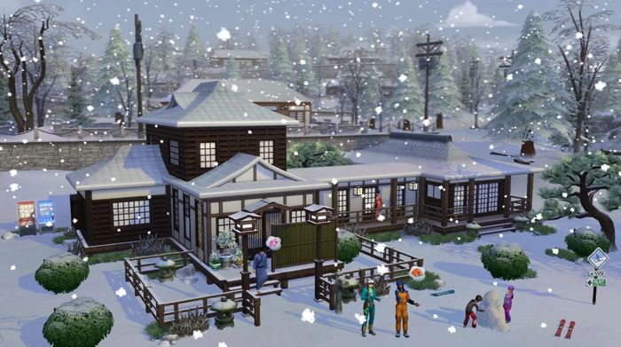 the sims 4 snowy escape house