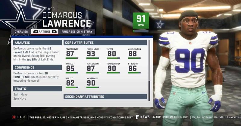 Dallas Cowboys dominate in 90+ Madden 19 player ratings